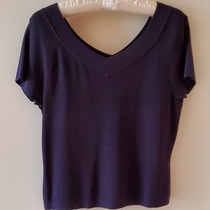 Talbots knit V neck and back short sleeve